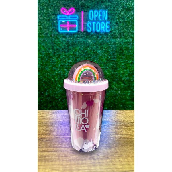 VASO ACRILICO ARCOIRIS 3D CHIMOLA - Imagen 2