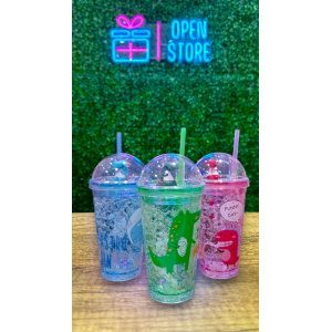 VASO ACRILICO CON GEL DINOSAURIO 3D