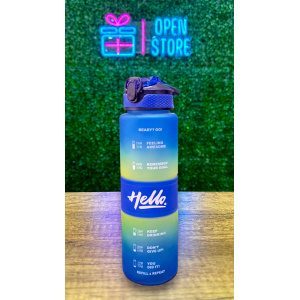 BOTELLA PLASTICO MOTIVACIONAL 1L HELLO