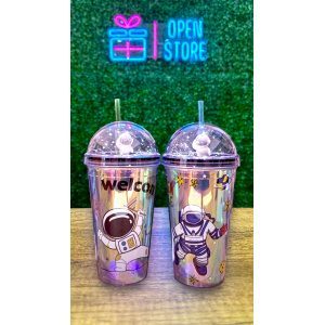 VASO ACRILICO ASTRONAUTA 3D