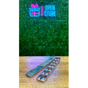 PORTA SAHUMERIO TABLA COLOR MARMOLADO