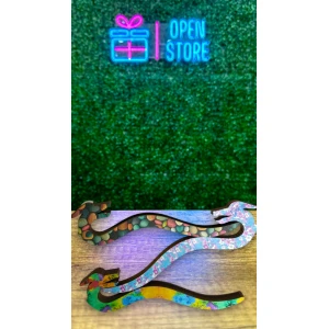 PORTA SAHUMERIO MADERA FORMA DRAGON