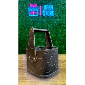 CANASTA MATERA CUERINA SIMIL PELOTA