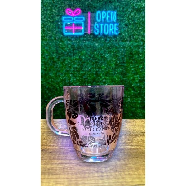 TAZA VIDRIO SERIGRAFIADA CON PACKAGING WATERMELON - Imagen 2