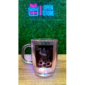 TAZA VIDRIO SERIGRAFIADA CON PACKAGING WATERMELON
