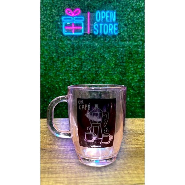 TAZA VIDRIO SERIGRAFIADA CON PACKAGING WATERMELON