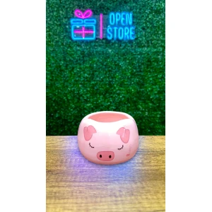 MATE CERAMICA CHANCHITA ROSA