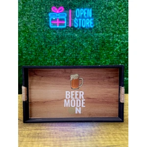 BANDEJA NEGRA BEER 35X20CM
