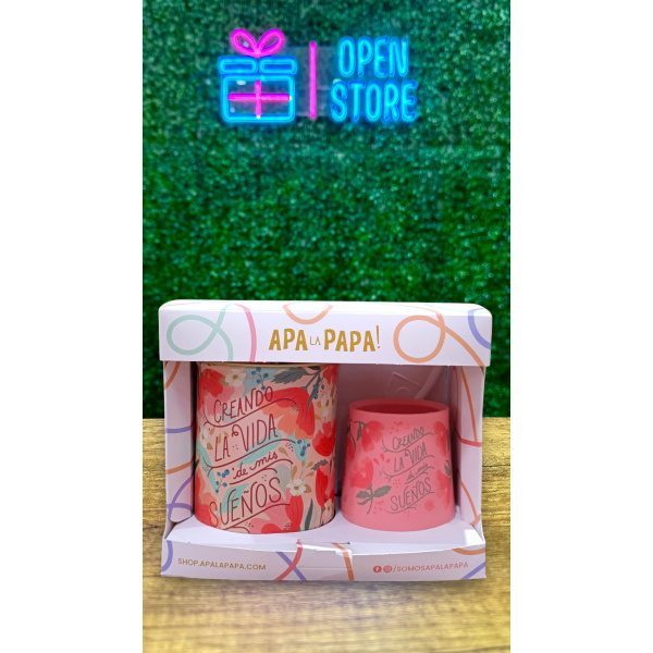 SET YERBERO LATA + MATE EN CAJA APALAPAPA