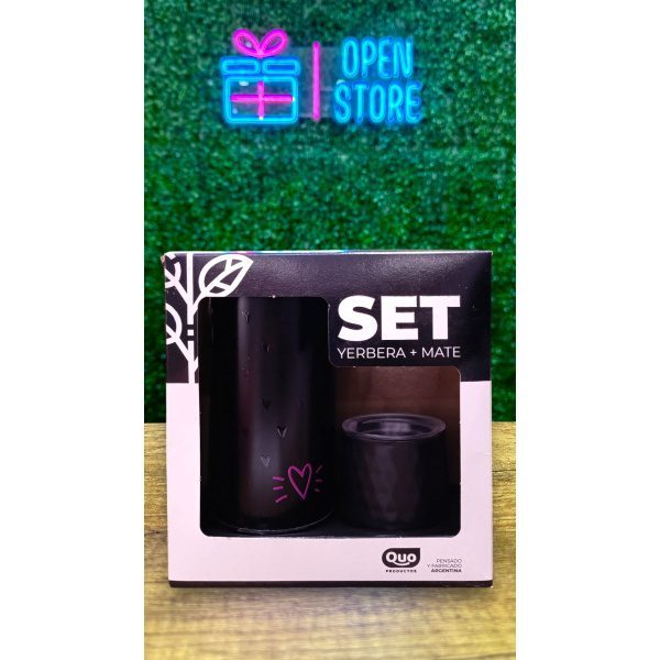 SET VERTEDOR + MATE PLASTICO C/TAPA ACRILICO QUO - Imagen 2