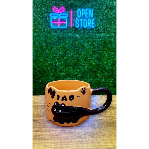 TAZA GATO NEGRO MIAO