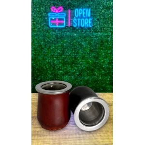 MATE ACERO TERMICO FORRADO EN CUERO