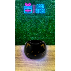 MATE CERAMICA GATO NEGRO