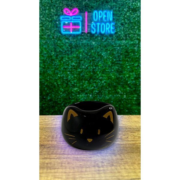 MATE CERAMICA GATO NEGRO