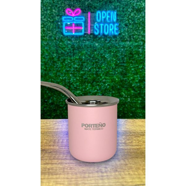 MATE ACERO PORTEÑO C/BOMBILLA Y PACKAGING - Imagen 3