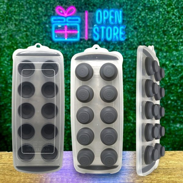 CUBETERA PLASTICO CON BOTON SILICONA 423967 - Imagen 2