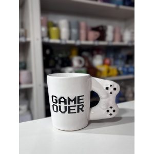 TAZA GAME OVER BLANCA