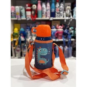 BOTELLA INFANTIL ACERO CON DOBLE TAPA