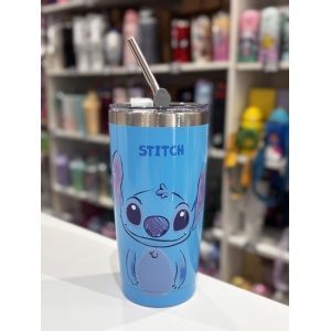 VASO ACERO TERMICO CON TAPA ACRILICO Y SORBETE DE ACERO DISNEY