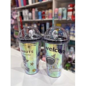 VASO ACRILICO ASTRONAUTA 3D