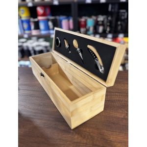 SET VINO CAJON PARA BOTELLA