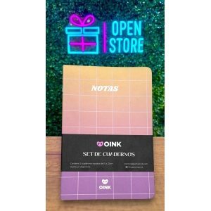 CUADERNO LIBRETA A5 PACK X2 OINK!