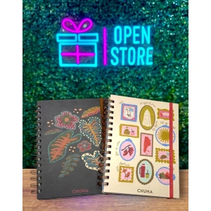 CUADERNO A5 ANILLADO CON ELASTICO CHUNA