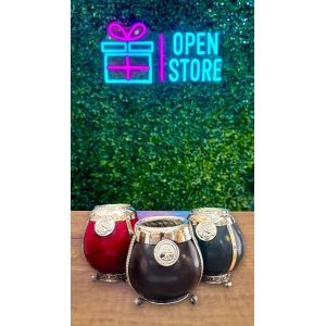 MATE CRIOLLO CON ALPACA Y DIJE