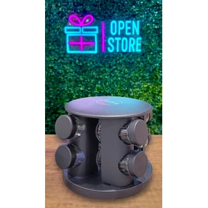 ESPECIERO GIRATORIO NEGRO X8