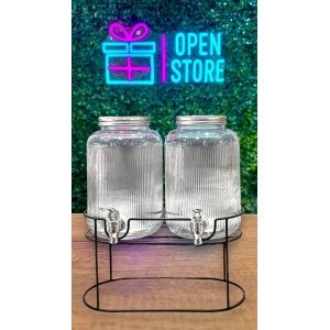 DISPENSER DE AGUA X2 CON BASE METAL