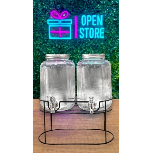 DISPENSER DE AGUA X2 CON BASE METAL