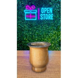 MATE JUJEÑO DE LAPACHO Y VIROLA DE ACERO