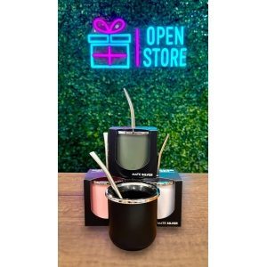 MATE PLASTICO TERMICO SILVER CON BOMBILLA Y EXTRACTOR