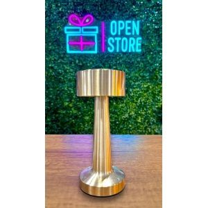 LAMPARA VELADOR RECARGABLE DORADO QUEENS