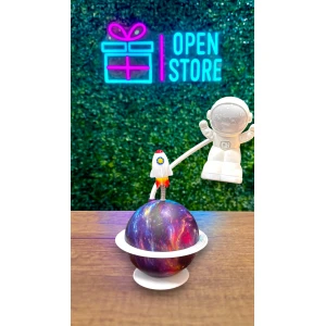 LAMPARA INFANTIL PLANETA CON ASTRONAUTA