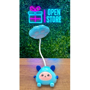 LAMPARA INFANTIL OSO CON PIES APOYA CELULAR Y PORTA LAPICES