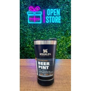 VASO CERVECERO DE ACERO CON PARLANTE Y TAPA DESTAPADOR STANLEY (REPLICA)