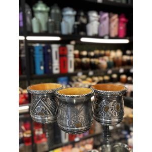 MATE QUEBRACHO CON CARCASA ALUMINIO CINCELADO GRANDE