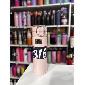 BOTELLA ACERO YQ 600ML CON MANIJA Y PICO SILICONA