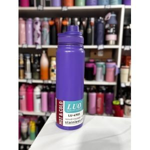 BOTELLA ACERO 800 ML LUO PICO A ROSCA (SIN FILTRO)