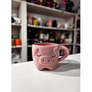 TAZA CHANCHITA ROSA