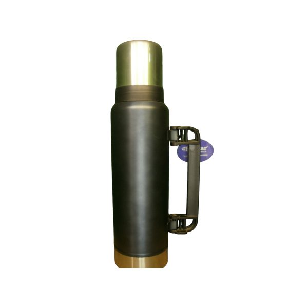 TERMO ACERO 1,2L SIMIL STANLEY METALIZADO (AZUL - BORDO)