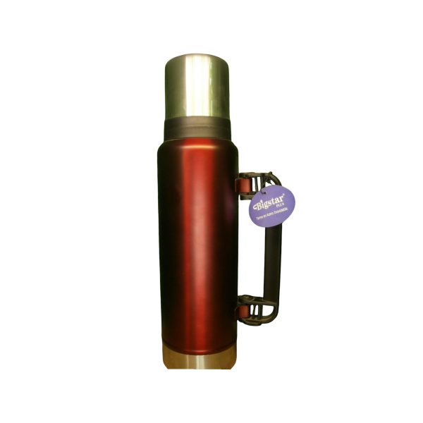 TERMO ACERO 1,2L SIMIL STANLEY METALIZADO (AZUL - BORDO) - Imagen 2