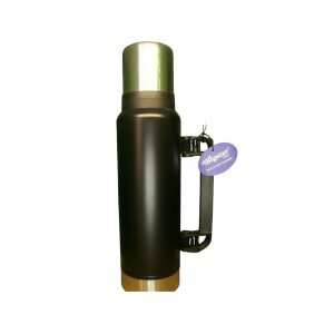 TERMO ACERO 1,2L TIPO STANLEY (NEGRO / ROSA)