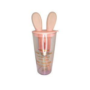 VASO VIDRIO CON SORBETE Y OREJAS DE CONEJO 800ML