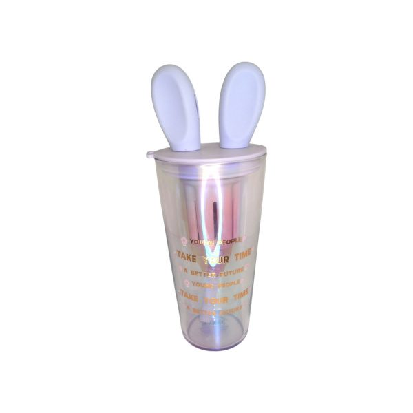 VASO VIDRIO CON SORBETE Y OREJAS DE CONEJO 800ML - Imagen 3