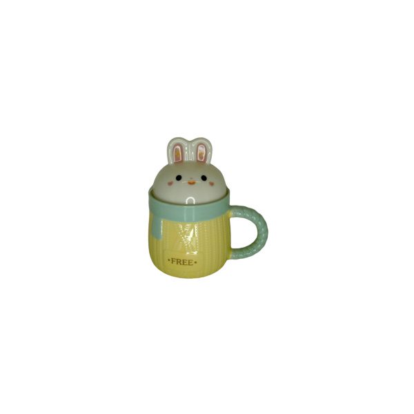 TAZA CON TAPA CONEJO Y CUCHARA ZANAHORIA - Imagen 2