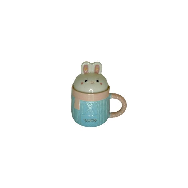 TAZA CON TAPA CONEJO Y CUCHARA ZANAHORIA - Imagen 3