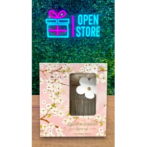 DIFUSOR CON FLOR DE TAPIOCA Y FRASCO DE VIDRIO KALA AROMAS