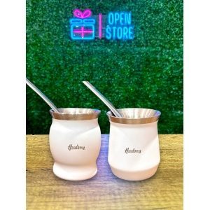 MATE ACERO TERMICO HUDSON CON BOMBILLA